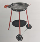 Andreu Wheel Trolley Paella Gift Set (Includes Enamelled Pan, Burner & Wheel Trolley Legs)