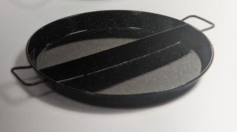 60CM MULTI-USE 50/50 ENAMELLED STEEL PAELLA PAN