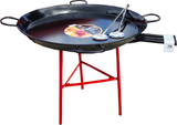 100CM CATERING PAELLA COOKING SET ENAMELLED STEEL (OUTDOOR) - SERVES 60-90