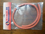 Flexible Gas Hose (1m) Including Clips